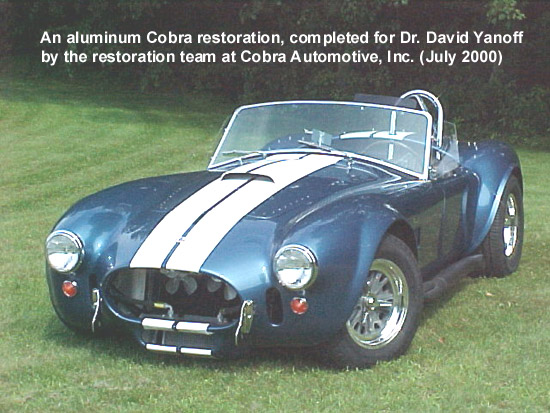 Dr David Yanoff's original 427 Cobra CSX3294 is a completely fresh car